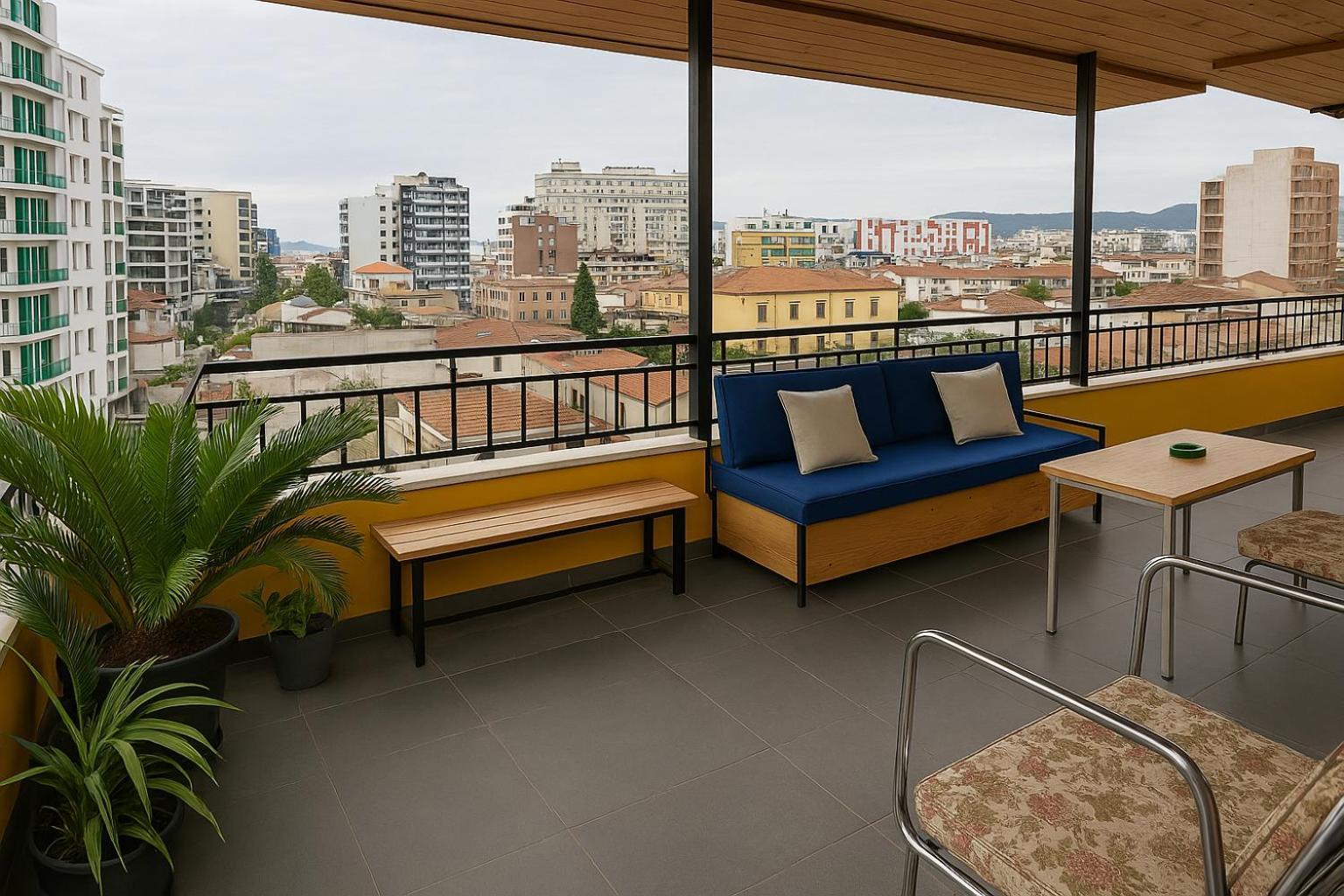 Cozy Big Apartment With Balcony Tirana Bagian luar foto